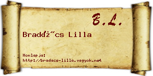Bradács Lilla névjegykártya